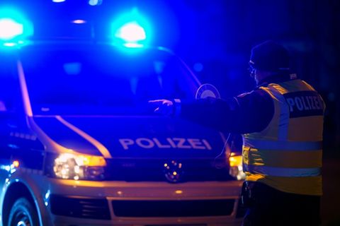 Verkehrskontrolle der Polizei
