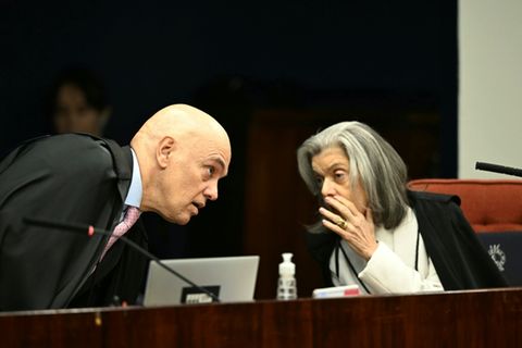Moares und Richterin Cármen Lúcia