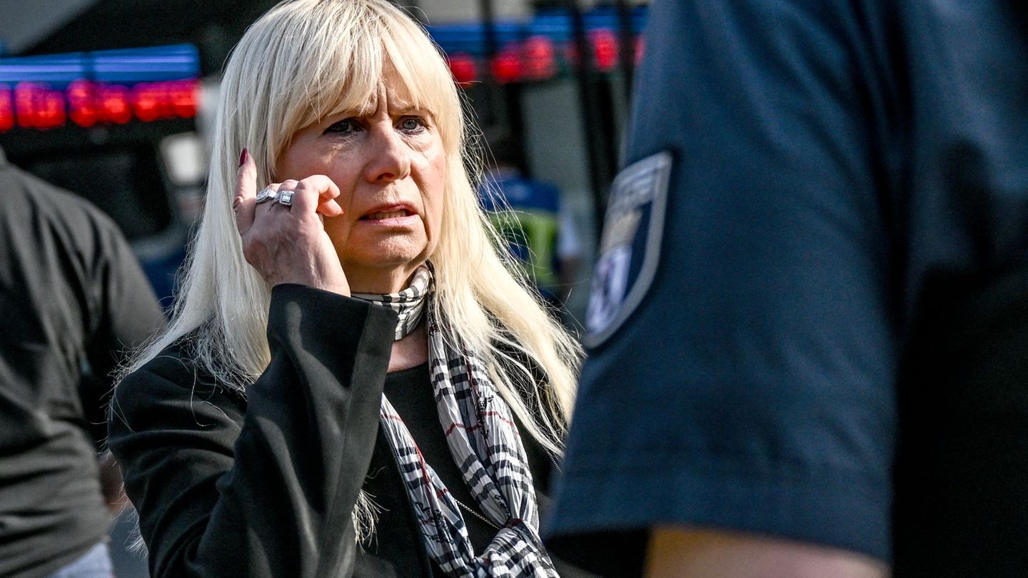 Innensenatorin Spranger hat eine klare Botschaft an die Täter: "Wir kriegen euch!" Foto: Britta Pedersen/dpa
