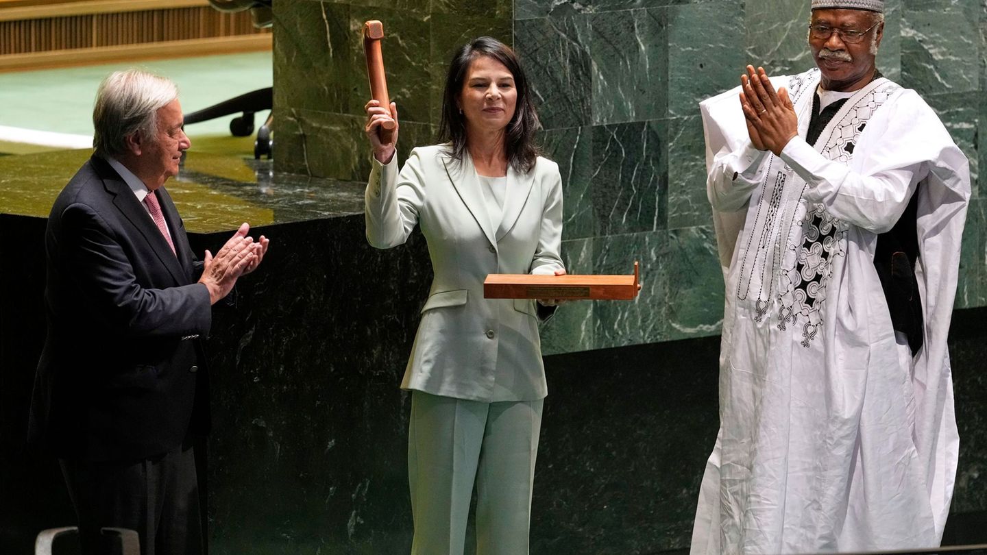 Annalena Baerbock ist jetzt Präsidentin der UN-Vollversammlung. Foto: Seth Wenig/AP/dpa