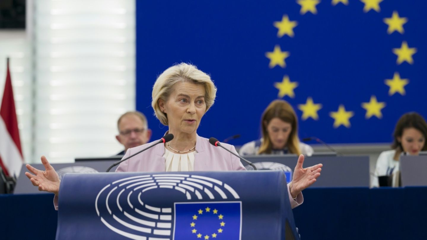 Von der Leyen im Juli im EU-Parlament