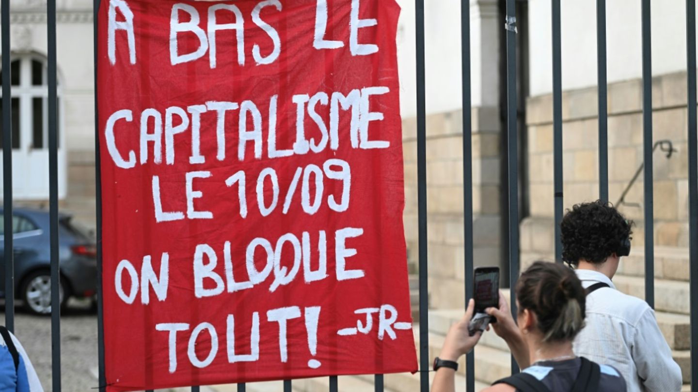 Protestaktion in Frankreich