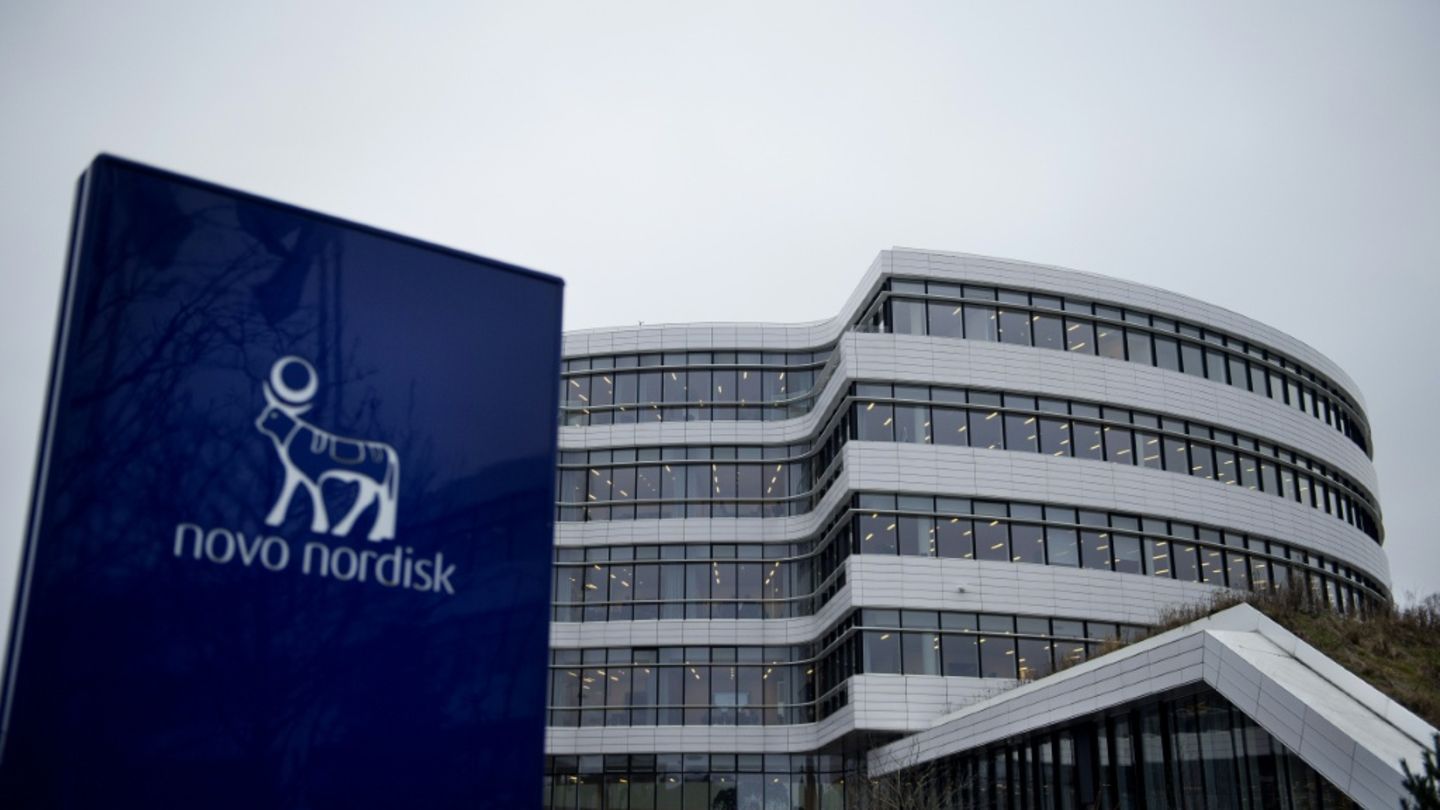 Logo von Novo Nordisk in Bagsvaerd bei Kopenhagen
