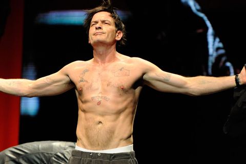 Schauspieler Charlie Sheen bei einem Auftritt im Jahr 2011