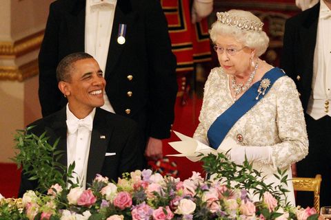 Queen Elizabeth II. gab 2011 ein Staatsdinner für US-Präsident Obama. Es soll etwas später geworden sein an dem Abend