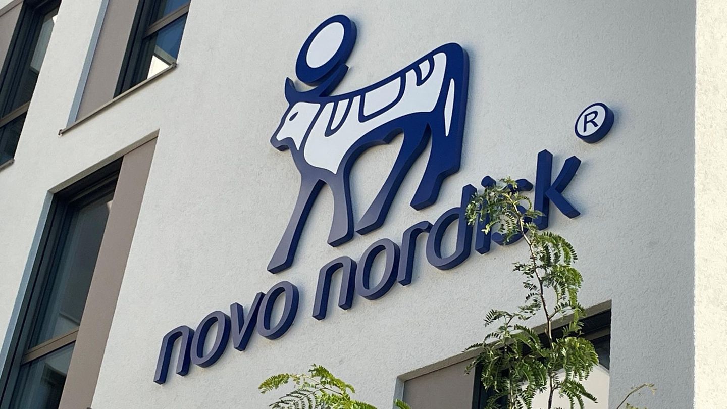 Das Logo von Novo Nordisk