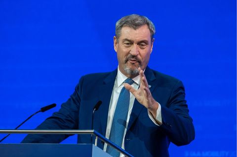 CSU-Chef Markus Söder auf der IAA in München