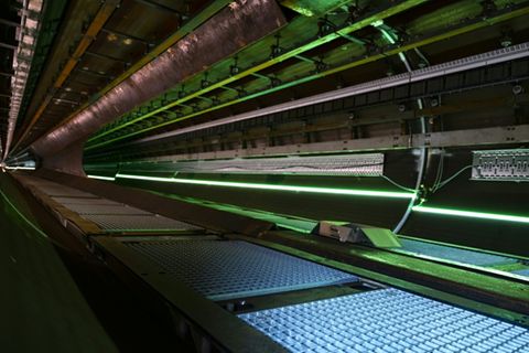 Das Innere einer Hyperloop-Röhre