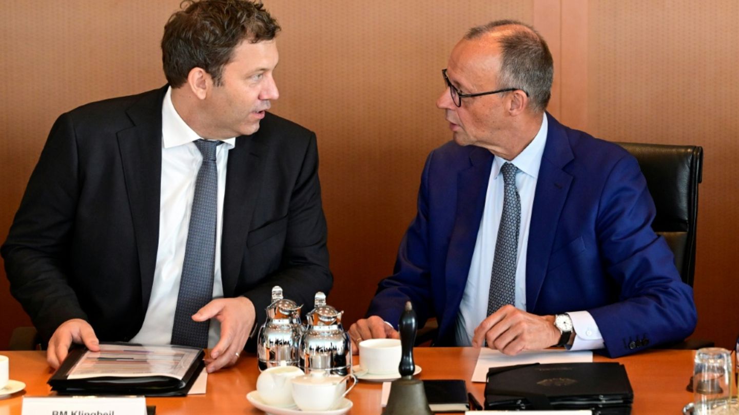 Finanzminister Klingbeil und Kanzler Merz