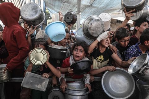 Hilfsgüterausgabestellen in Gaza