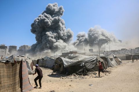 Rauch nach israelischem Angriff in der Stadt Gaza, 10. September