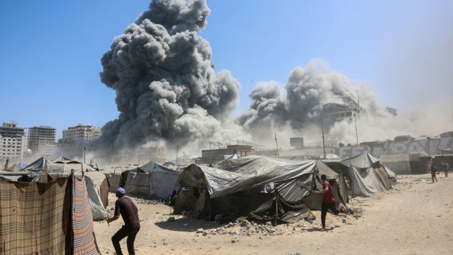 Rauch nach israelischem Angriff in der Stadt Gaza, 10. September