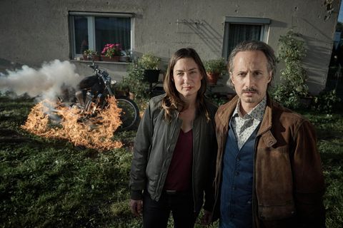 Frederike Bader (Marie Leuenberger) und Ferdinand Zankl (Michael Ostrowksi) sind die Helden der Reihe. Foto: Bernd Schuller/BR/A