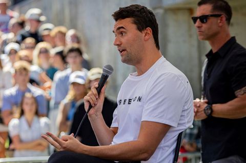 Trump-Vertrauter: Zuschauer filmen tödlichen Schuss auf Charlie Kirk