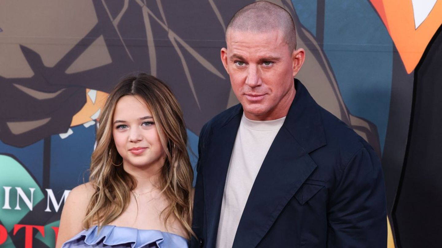 Channing Tatum: appearance with daughter Everly on a red carpet
