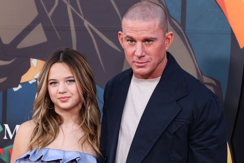 Wie aus dem Gesicht geschnitten: die zwölfjährige Everly mit ihrem Vater Channing Tatum