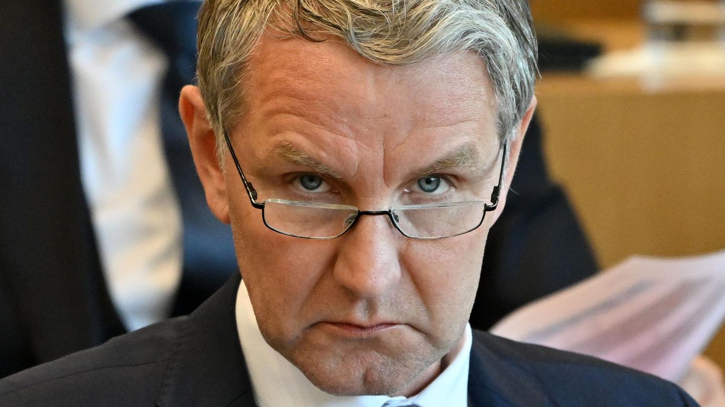 AfD-Fraktionschef Björn Höcke im Thüringer Landtag