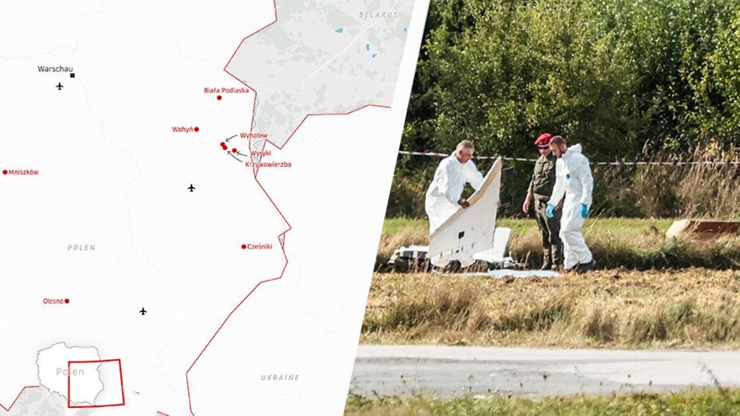 Ermittler sichern Drohne in Polen