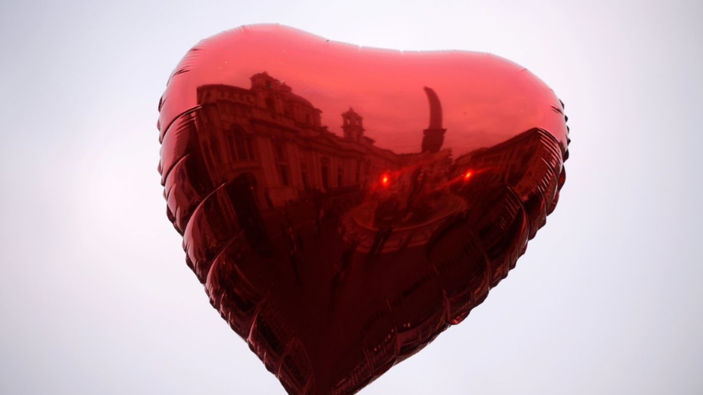 Luftballon in Herzform