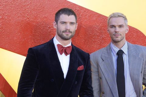 Superman und Lex Luthor machen bald auch auf der Leinwand gemeinsame Sache: David Corenswet (l.) und Nicholas Hoult bei einem