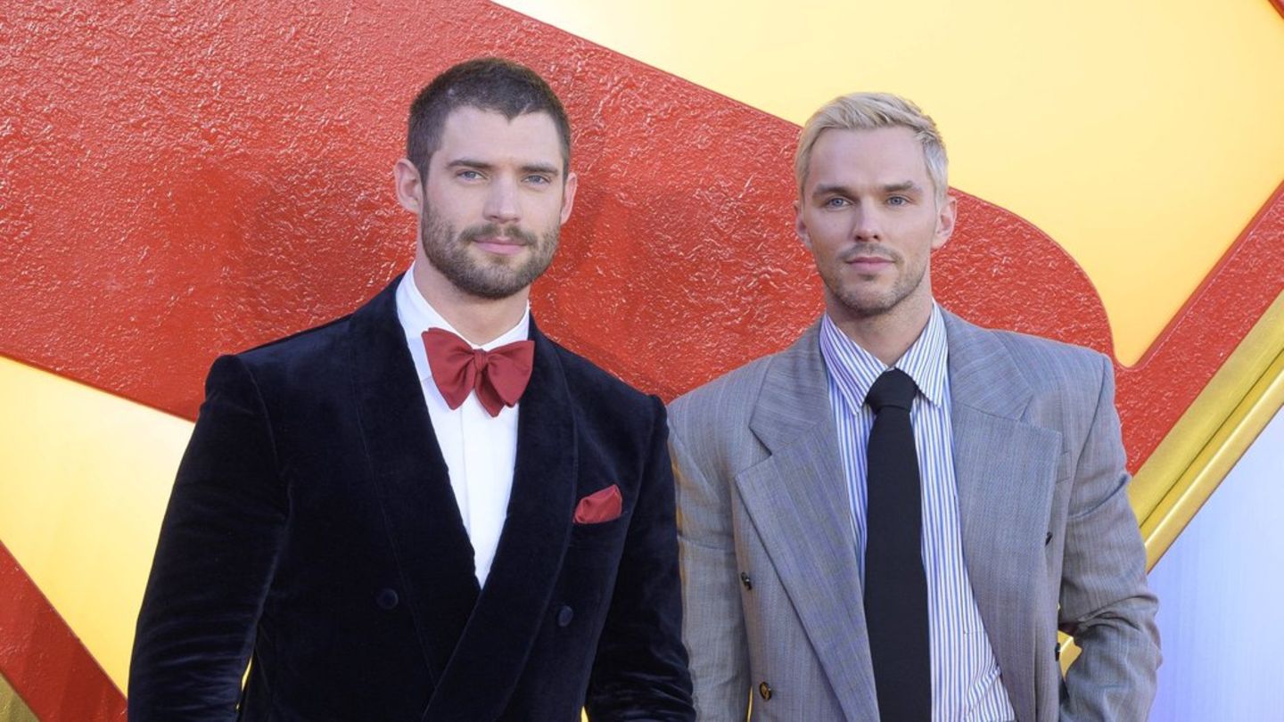 Superman und Lex Luthor machen bald auch auf der Leinwand gemeinsame Sache: David Corenswet (l.) und Nicholas Hoult bei einem