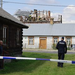 Drohnen im polnischen Luftraum: Zerstörtes Haus in