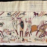 mittelalterliche Stickerei, Ritter sterben im Kampf