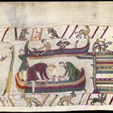 mittelalterliche Stickerei, Handwerker bauen Schiffe