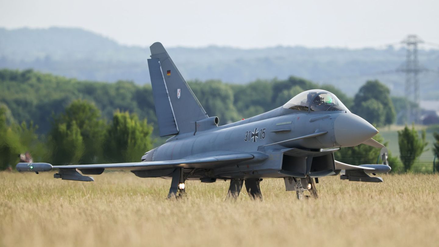 Eurofighter sind bereits jetzt im polnischen Luftraum im Einsatz Foto: Christoph Reichwein/dpa