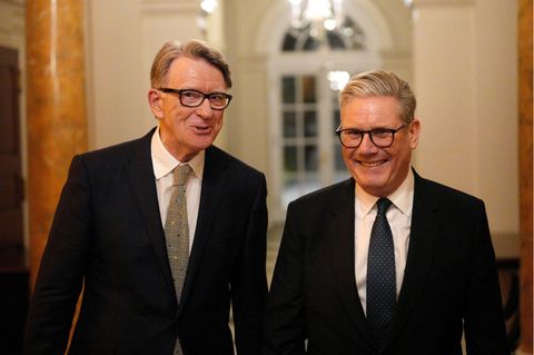 Der ehemalige Epstein-Freund Peter Mandelson (l.), hier in Washington mit Keir Starmer