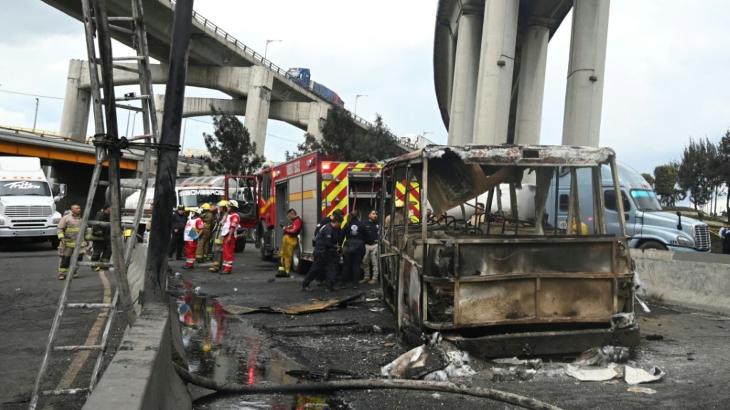 Der explodierte Gastransporter in Mexiko-Stadt
