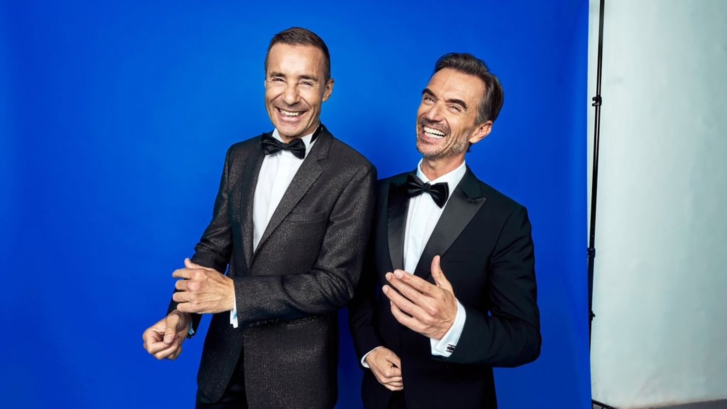 "Goldene Henne 2025": Kai Pflaume (l.) und Florian Silbereisen moderieren die Show.
