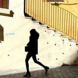 Fotografie: Schattenriss Frau