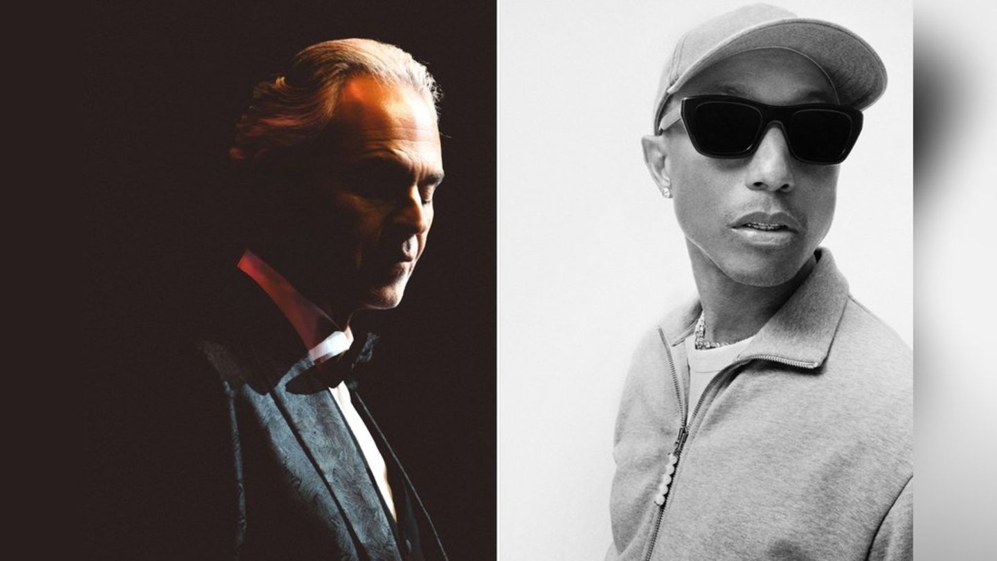 Vor der Kulisse des Petersdoms geben Andrea Bocelli (l.) und Pharrell Williams ein besonderes Konzert.
