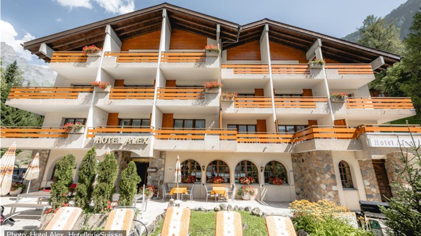 Blick auf das Hotel Alex Leukerbad