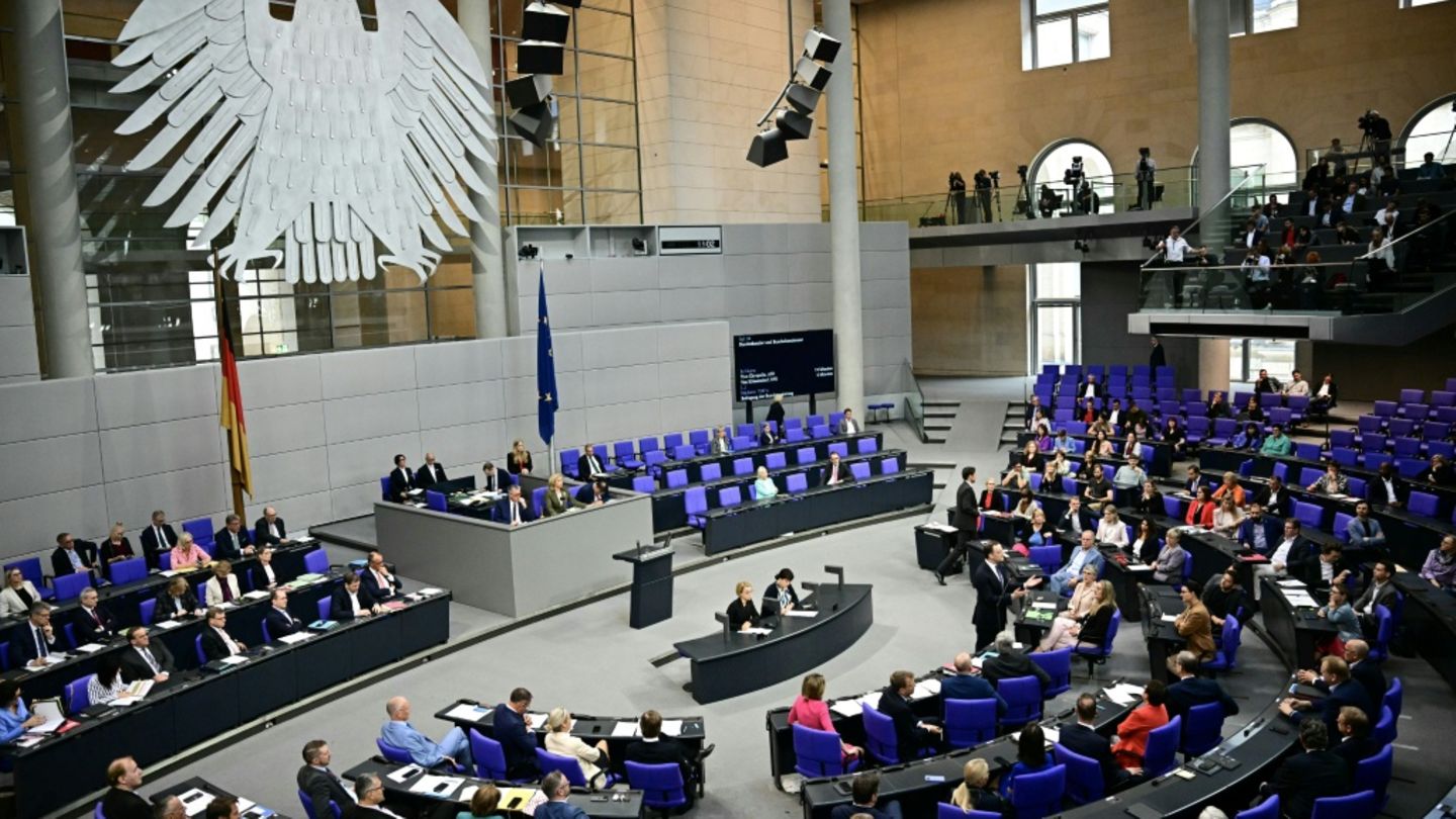 Plenarsaal im Bundestag