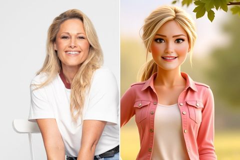 Helene Fischer und ihr 3D-Avatar.