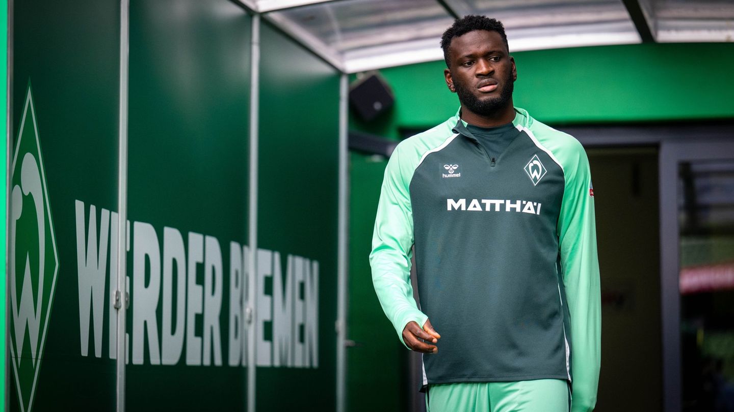 Werders neuer Stürmer Victor Boniface. Foto: Sina Schuldt/dpa