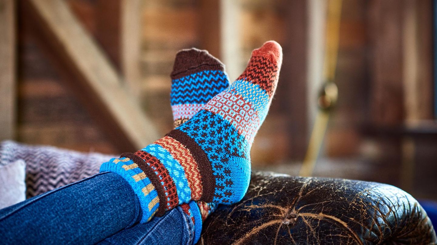 Sommer Socke Blue