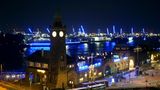 Blue Port in Hamburg Landungsbrücken