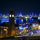 Blue Port in Hamburg Landungsbrücken