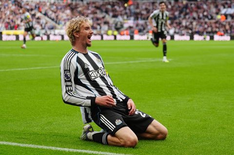 Bejubelt seinen ersten Treffer in der Premier League: Nick Woltemade. Foto: Owen Humphreys/PA Wire/dpa