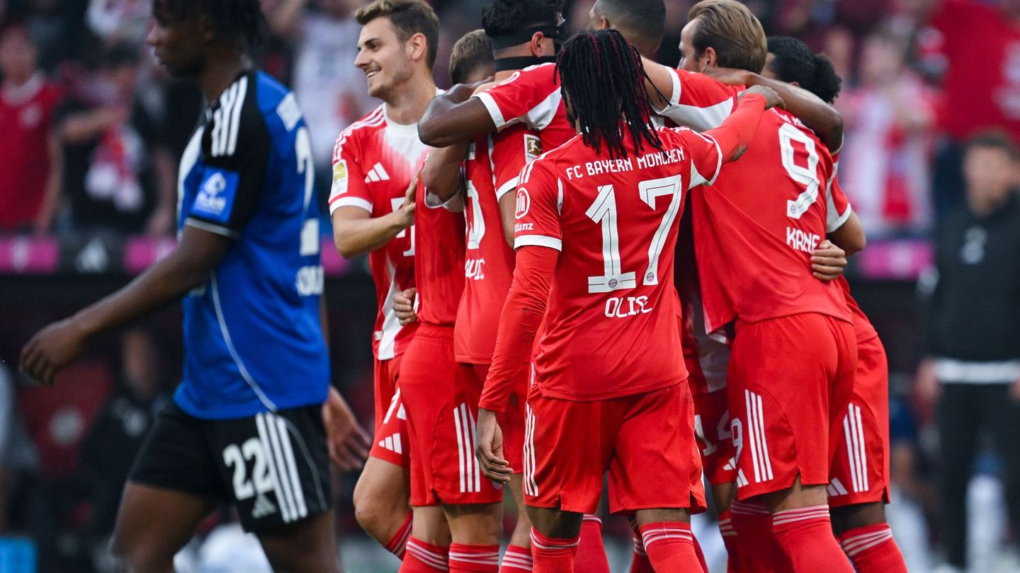 Der FC Bayern hatte gegen den Hamburger SV viel Grund zum Jubel. Foto: Sven Hoppe/dpa