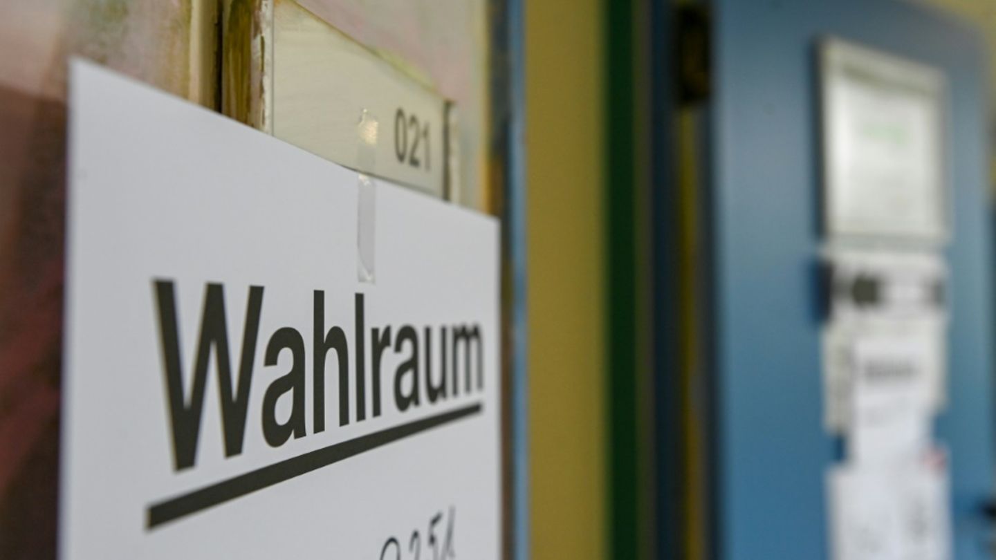Wahllokal zur Bundestagswahl