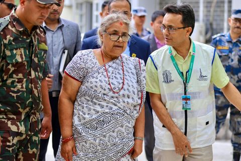 Nepals Übergangs-Regierungschefin Karki