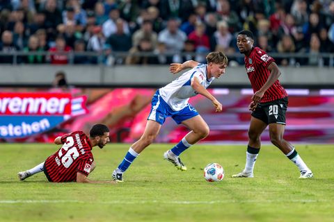 Kennet Eichhorn ist der jüngste Startelf-Spieler der Zweitliga-Historie. Foto: David Inderlied/dpa