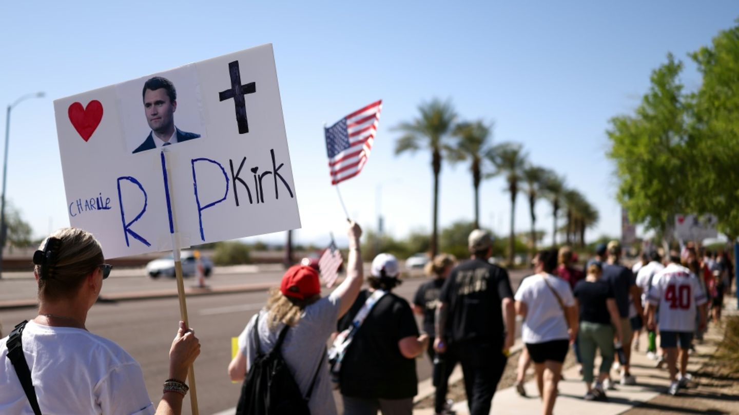 Gedenkmarsch für Kirk im US-Bundesstaat Arizona