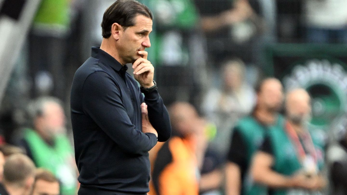 Steht bei Borussia Mönchengladbach stark in der Kritik: Trainer Gerardo Seoane Foto: Federico Gambarini/dpa