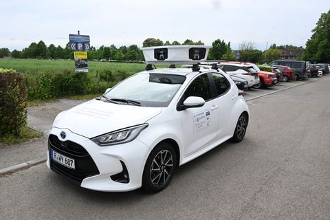 Heidelberg setzt als eine der ersten Kommune bundesweit auf ein Scan-Auto im Kampf gegen Parksünder - hier ein Scan-Fahrzeug bei