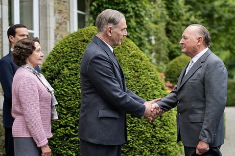 "An einem Tag im September": Bundeskanzler Konrad Adenauer (Burghart Klaußner, r.) und Ministerpräsident Charles de Gaulle (Je